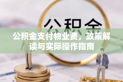 南票公积金支付物业费，政策解读与实际操作指南