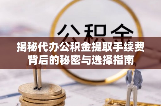 南票揭秘代办公积金提取手续费背后的秘密与选择指南
