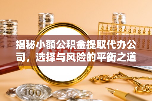 南票揭秘小额公积金提取代办公司，选择与风险的平衡之道